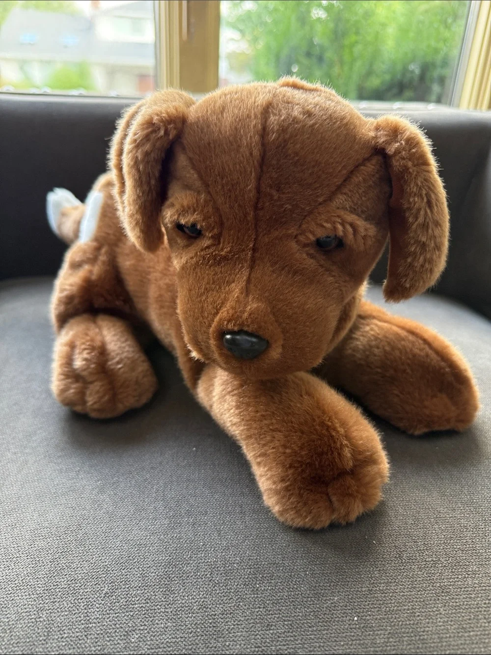 Plush Brown Dog Toy - Soft Stuffed Puppy